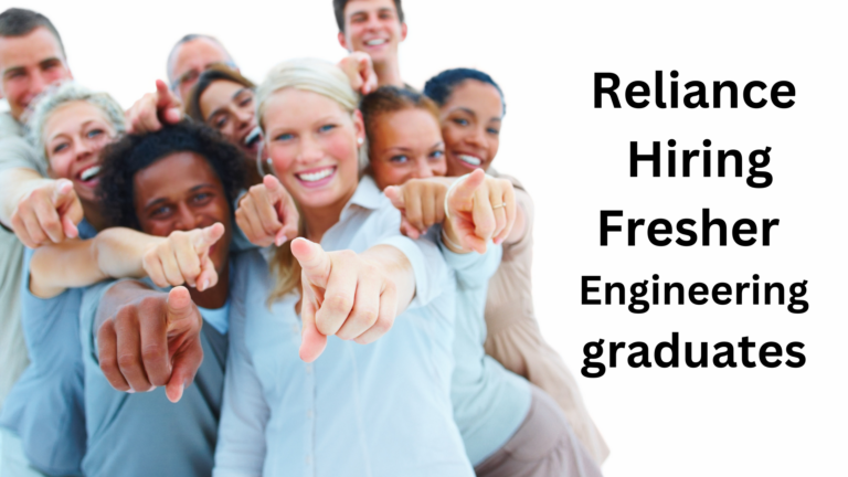 Reliance hiring fresher engineering graduates