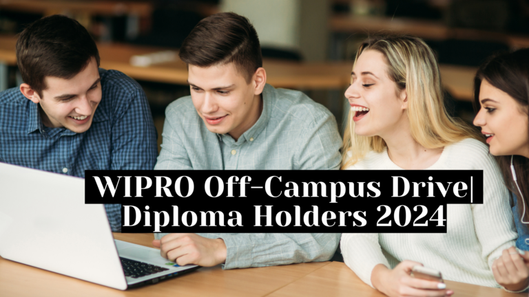 WIPRO Off-Campus Drive For Diploma Holders 2024